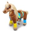 Das Ponycycle Pferd mit Rollen ist ein Plüschpferd zum Reiten auf Rollen. Ein Spielzeug Pferd für kleine Haflinger-Fans.
