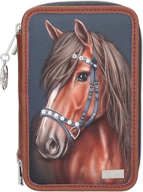 3-fach Federtasche Pferd