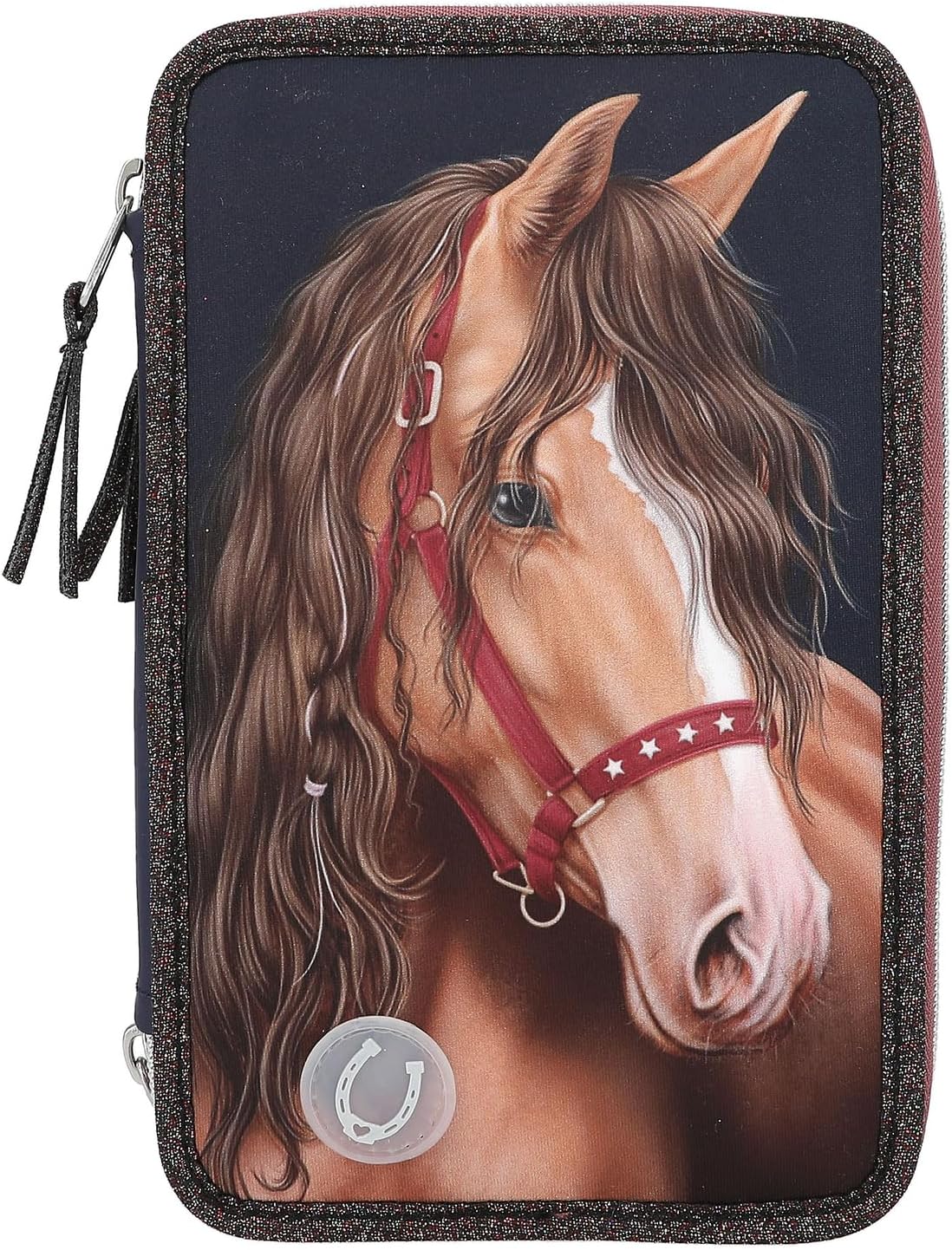 3-Fach-Federtasche Pferd Miss Melody