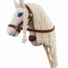 Hobby Horse von Ponnie. Steckenpferd aus Kord mit Zaumzeug und Mähne zum Flechten.