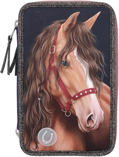 3-Fach-Federtasche Pferd Miss Melody