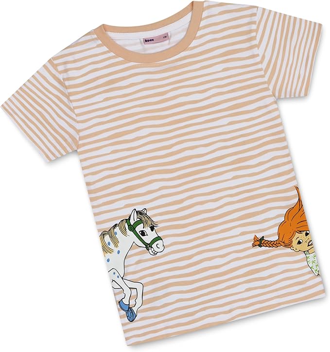 Gestreiftes Pippi Langstrumpf T-Shirt